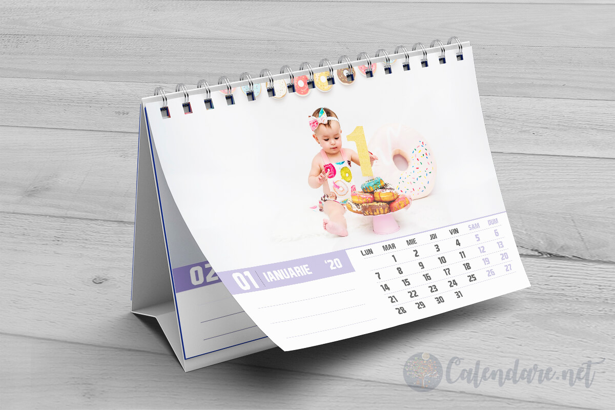 Calendar de birou personalizat - Model 7