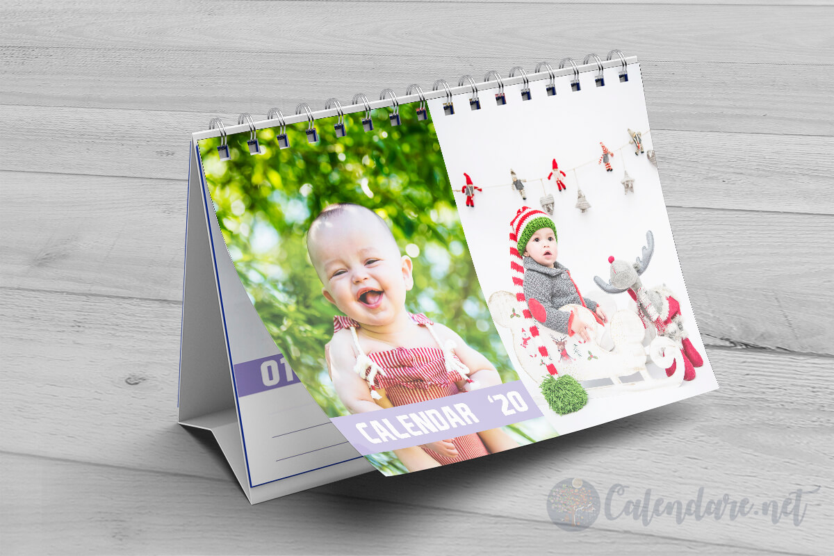 Calendar de birou personalizat - Model 7 - imagine 2