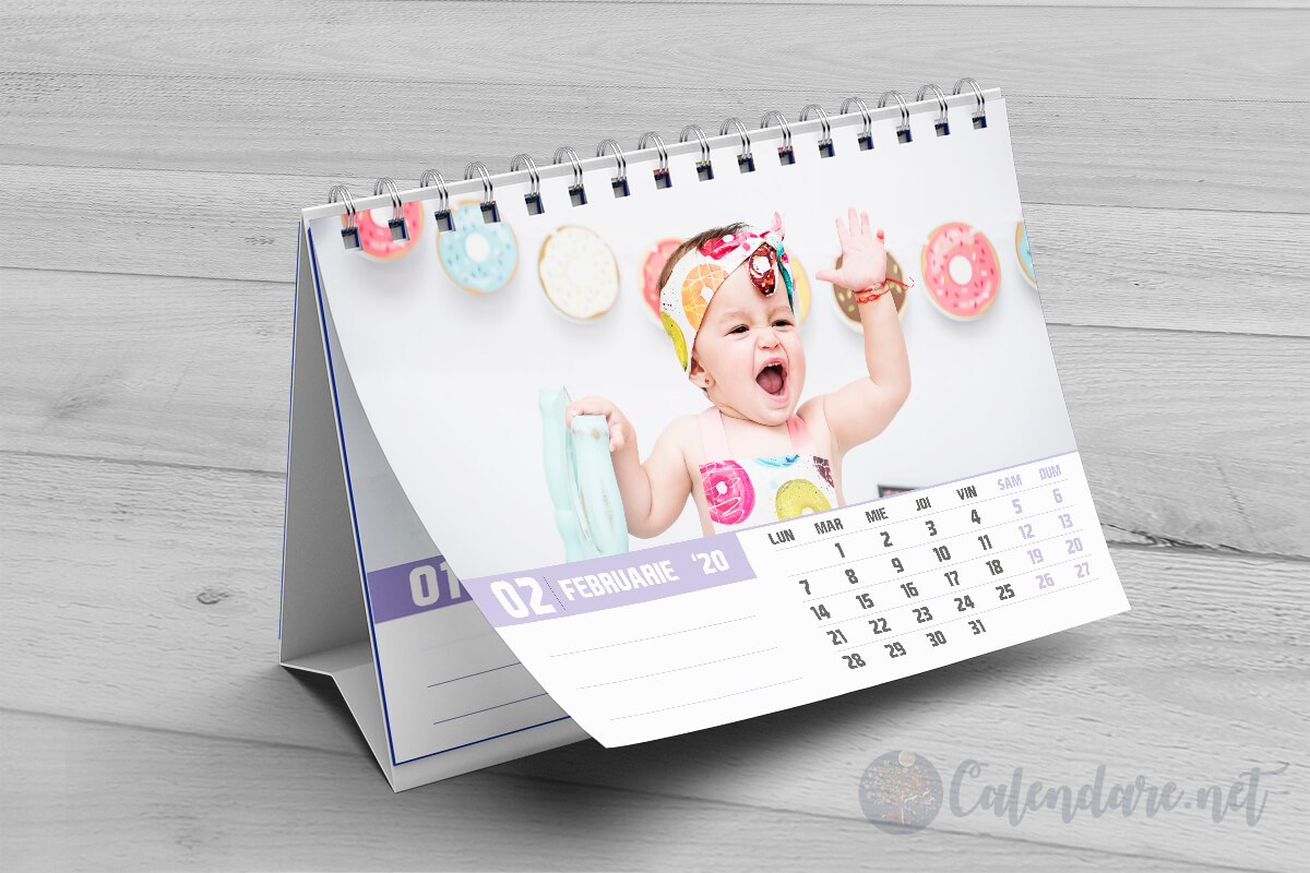 Calendar de birou personalizat - Model 7 - imagine 3