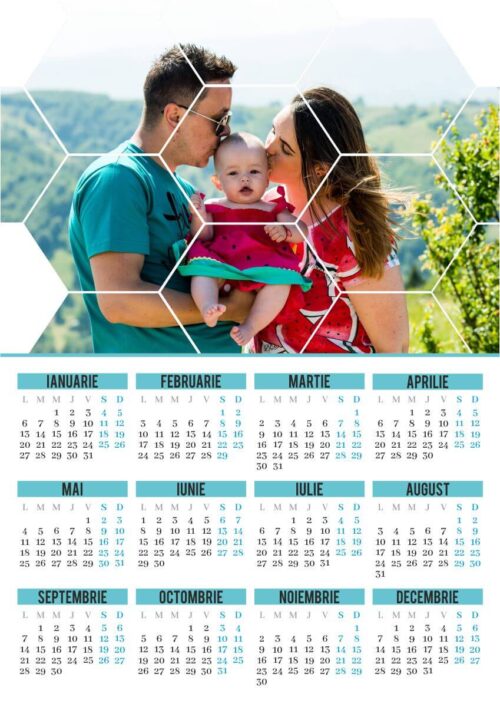 Calendar magnetic personalizat - Model 5