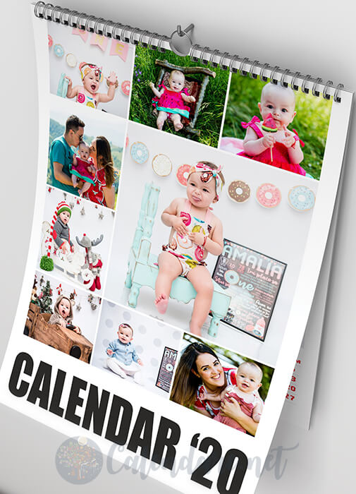 Calendar de perete personalizat - Model 05 - imagine 2
