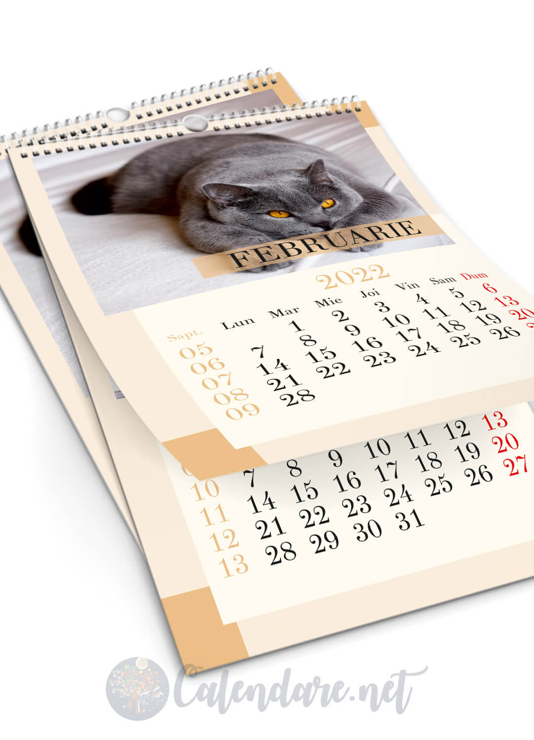 Calendar de perete personalizat - Model 11 - imagine 3