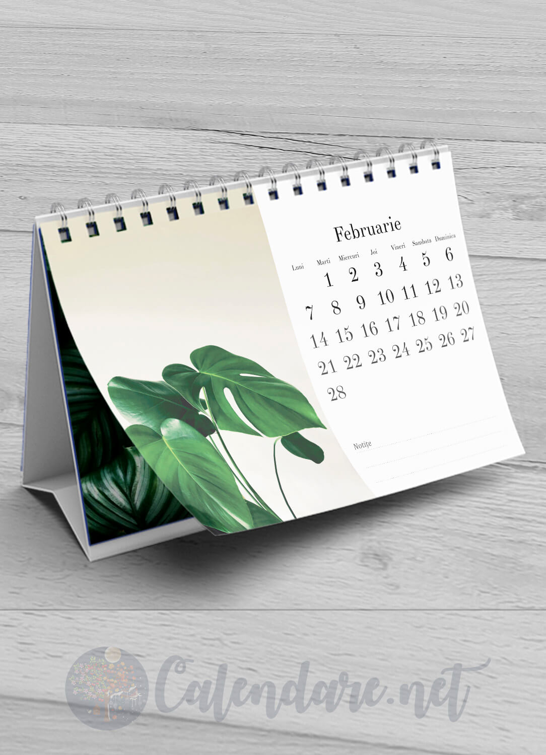 Calendar de birou - frunze - imagine 3