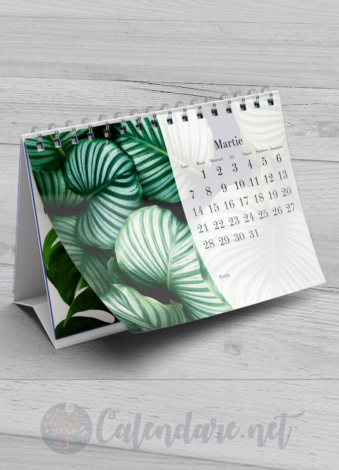 Calendar de birou - frunze - imagine 4