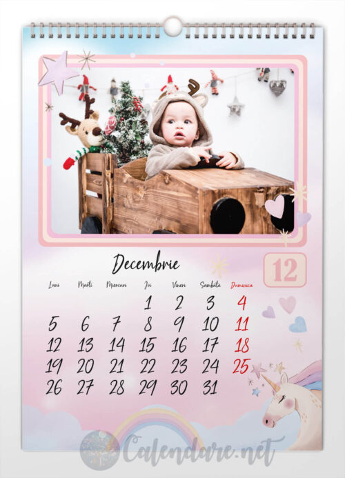 Calendar de perete personalizat - Model 12