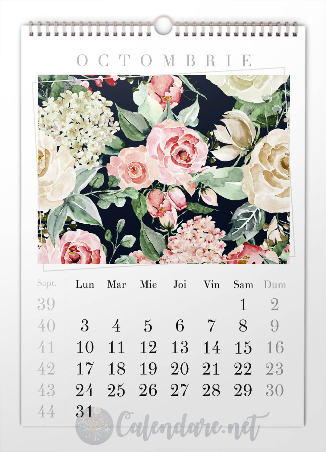 Calendar de perete personalizat - Model 13 - imagine 3